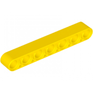 technic hefbalk dik 1x7 yellow